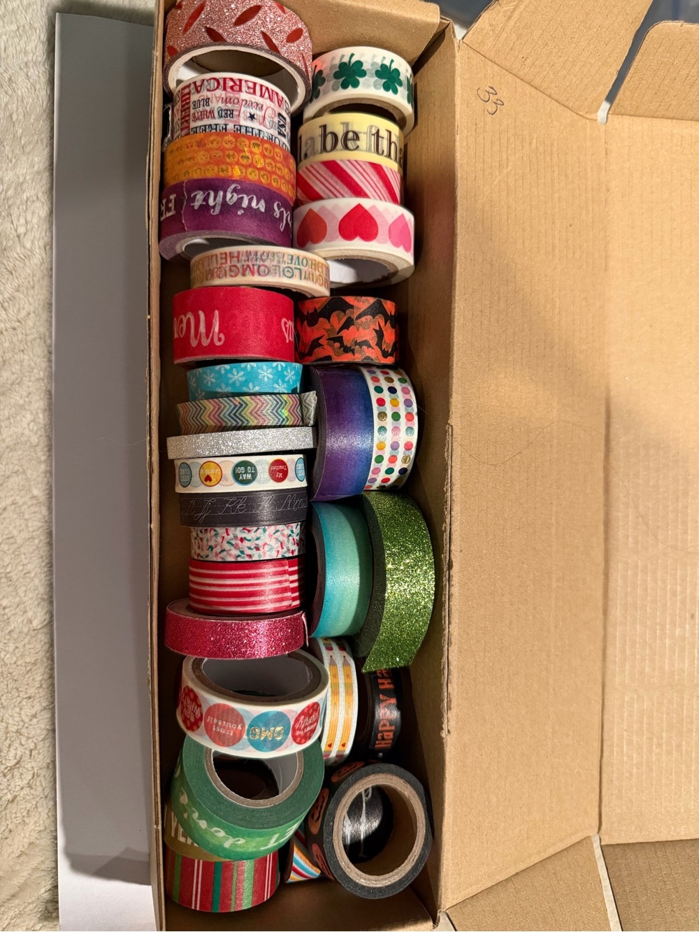 Assorted Decorative Washi Tape Variety Pack - Multicolor